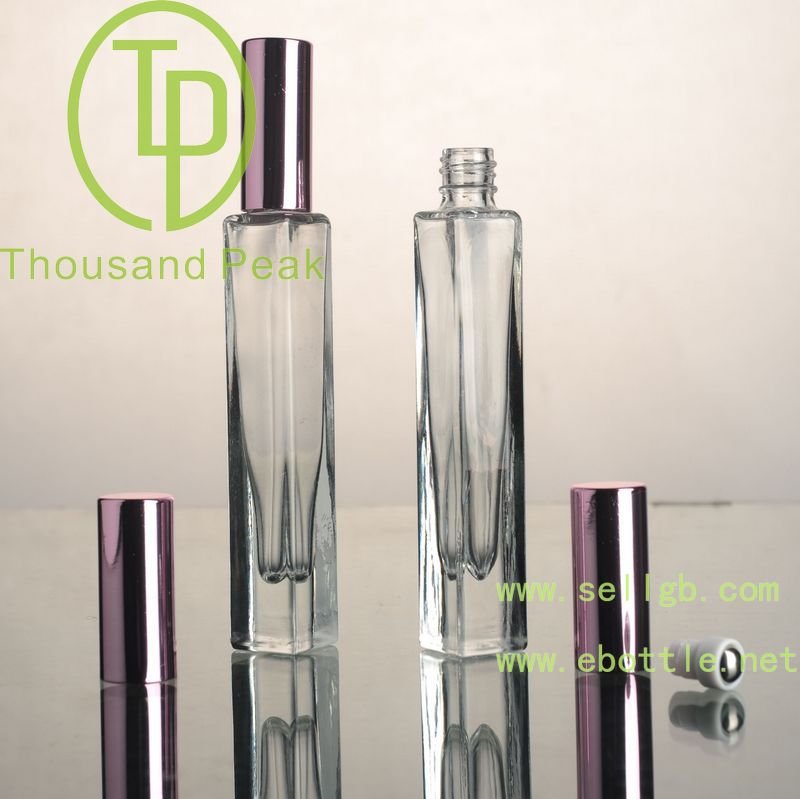Classic 10ml Glass coating black glass perfume bottle with sprayer/atomizer and plastic cap
